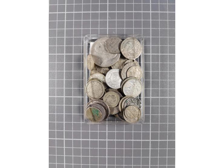 ALLE WELT: 1695/1964, 46 Kleinsilbermünzen, ca. 167 g&nbsp;