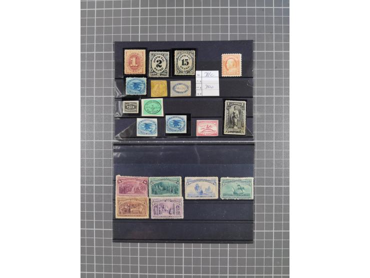 1860/1950, interesting holding in envelope, unused, incl. better values and varieties, officials, BoB with Specimen, few Port