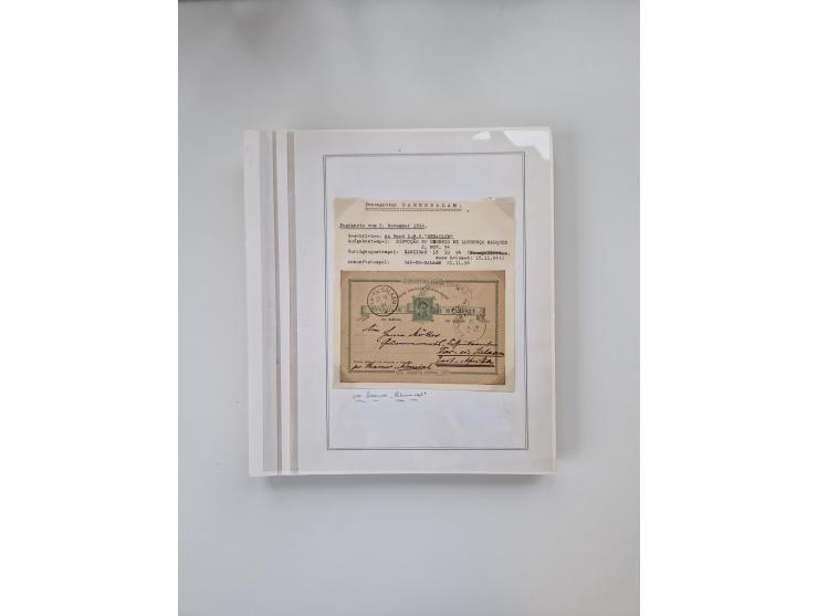 AMANI bis WUGIRI, Stempelsammlung auf Marken, Briefstücken und rund 65 Briefen und Karten, fast ausschließlich Bedarfspost, d