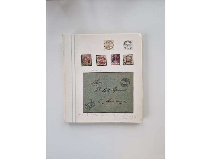 AMANI bis WUGIRI, Stempelsammlung auf Marken, Briefstücken und rund 65 Briefen und Karten, fast ausschließlich Bedarfspost, d