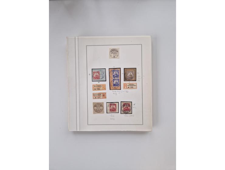 AMANI bis WUGIRI, Stempelsammlung auf Marken, Briefstücken und rund 65 Briefen und Karten, fast ausschließlich Bedarfspost, d