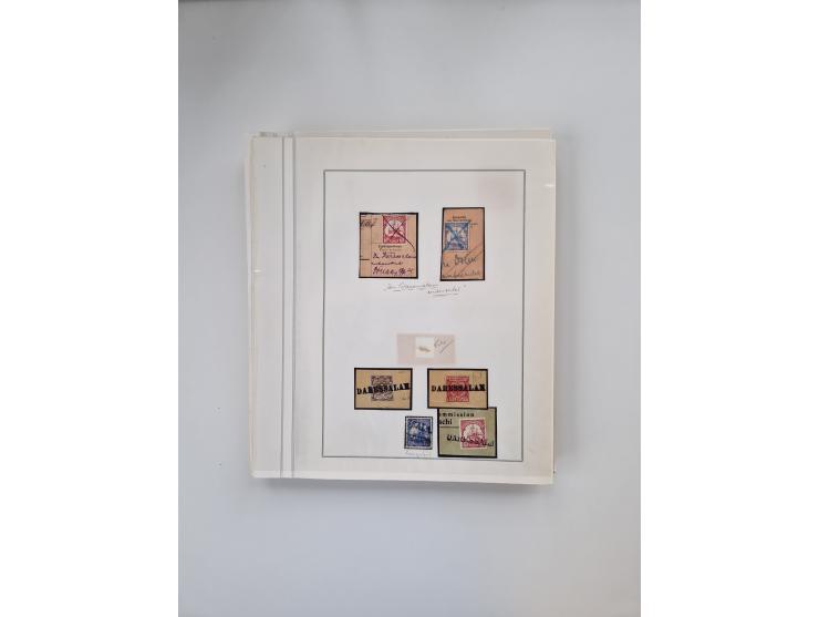 AMANI bis WUGIRI, Stempelsammlung auf Marken, Briefstücken und rund 65 Briefen und Karten, fast ausschließlich Bedarfspost, d