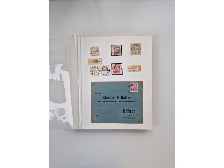 AMANI bis WUGIRI, Stempelsammlung auf Marken, Briefstücken und rund 65 Briefen und Karten, fast ausschließlich Bedarfspost, d