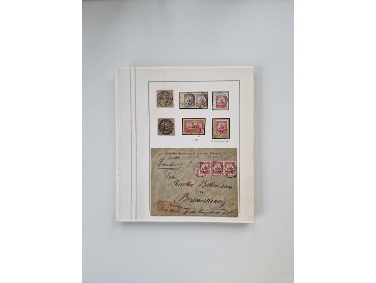 AMANI bis WUGIRI, Stempelsammlung auf Marken, Briefstücken und rund 65 Briefen und Karten, fast ausschließlich Bedarfspost, d