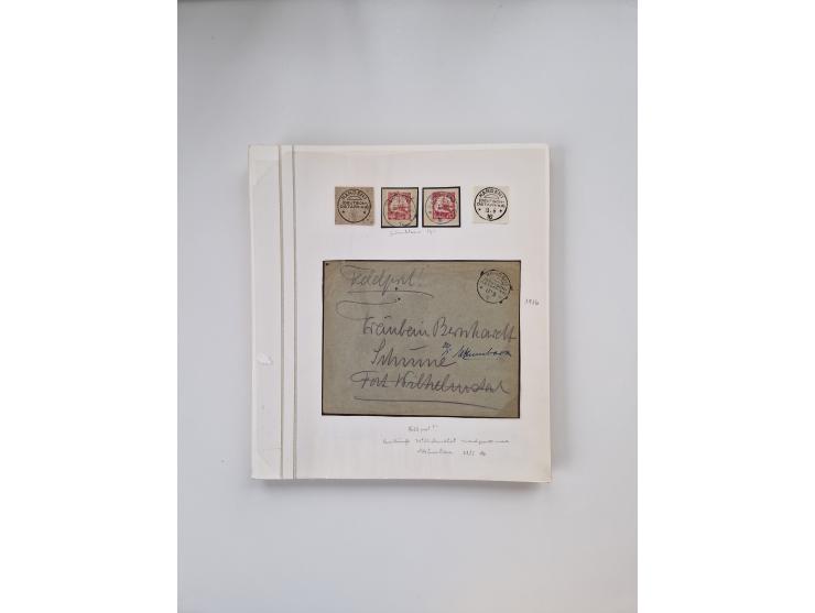 AMANI bis WUGIRI, Stempelsammlung auf Marken, Briefstücken und rund 65 Briefen und Karten, fast ausschließlich Bedarfspost, d