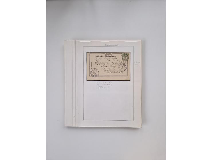 AMANI bis WUGIRI, Stempelsammlung auf Marken, Briefstücken und rund 65 Briefen und Karten, fast ausschließlich Bedarfspost, d