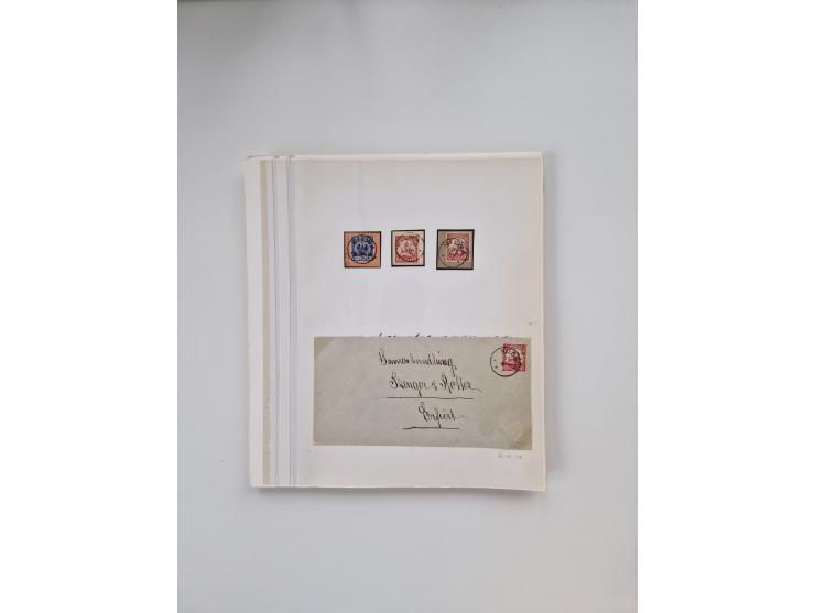 AMANI bis WUGIRI, Stempelsammlung auf Marken, Briefstücken und rund 65 Briefen und Karten, fast ausschließlich Bedarfspost, d