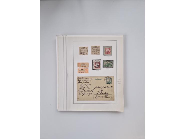 AMANI bis WUGIRI, Stempelsammlung auf Marken, Briefstücken und rund 65 Briefen und Karten, fast ausschließlich Bedarfspost, d