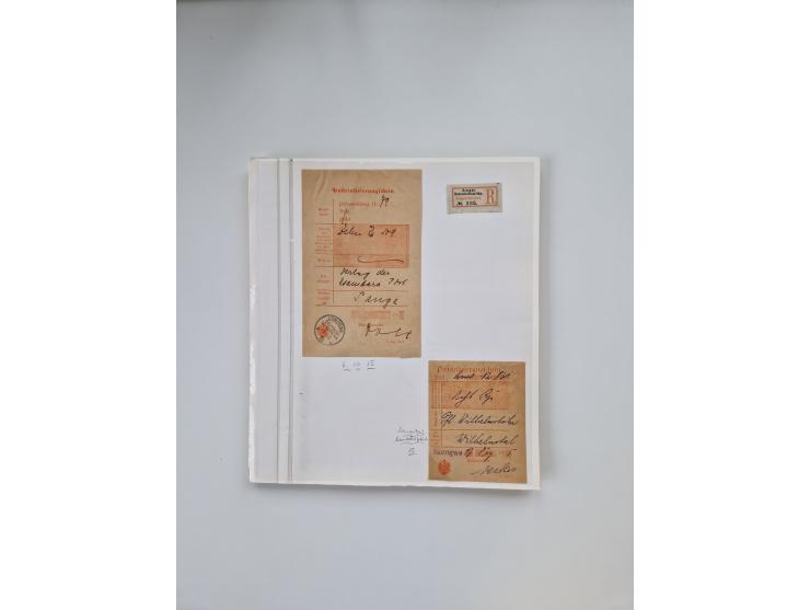 AMANI bis WUGIRI, Stempelsammlung auf Marken, Briefstücken und rund 65 Briefen und Karten, fast ausschließlich Bedarfspost, d