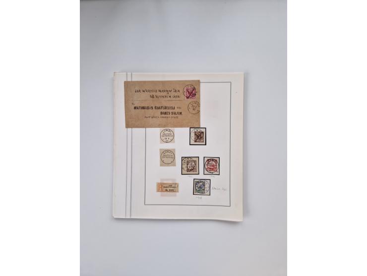 AMANI bis WUGIRI, Stempelsammlung auf Marken, Briefstücken und rund 65 Briefen und Karten, fast ausschließlich Bedarfspost, d