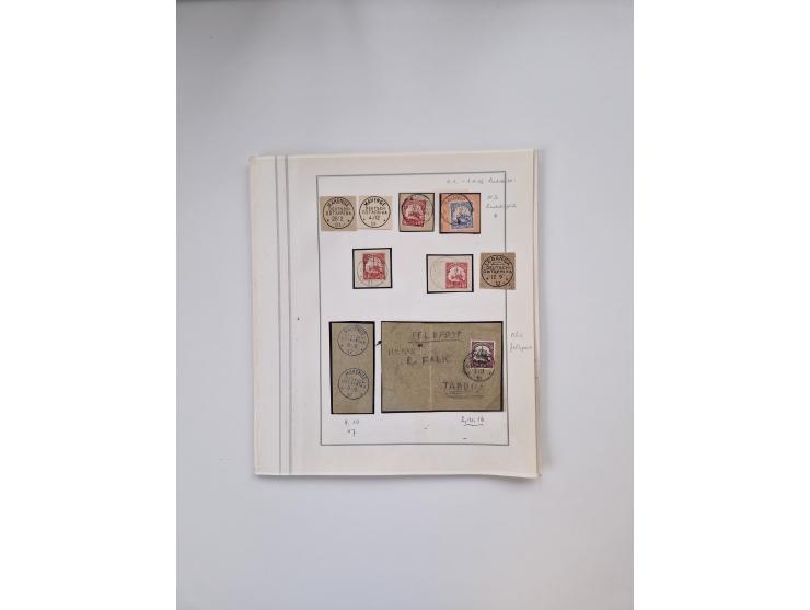 AMANI bis WUGIRI, Stempelsammlung auf Marken, Briefstücken und rund 65 Briefen und Karten, fast ausschließlich Bedarfspost, d