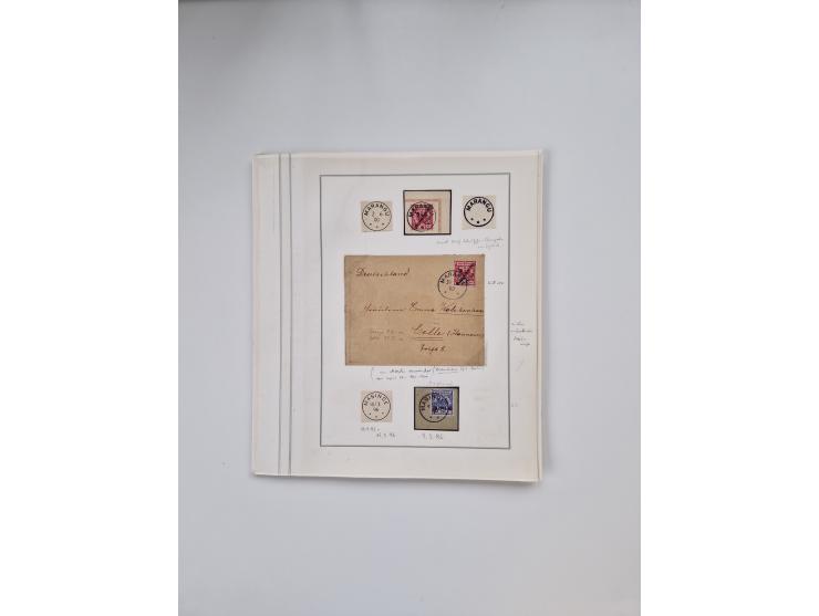 AMANI bis WUGIRI, Stempelsammlung auf Marken, Briefstücken und rund 65 Briefen und Karten, fast ausschließlich Bedarfspost, d