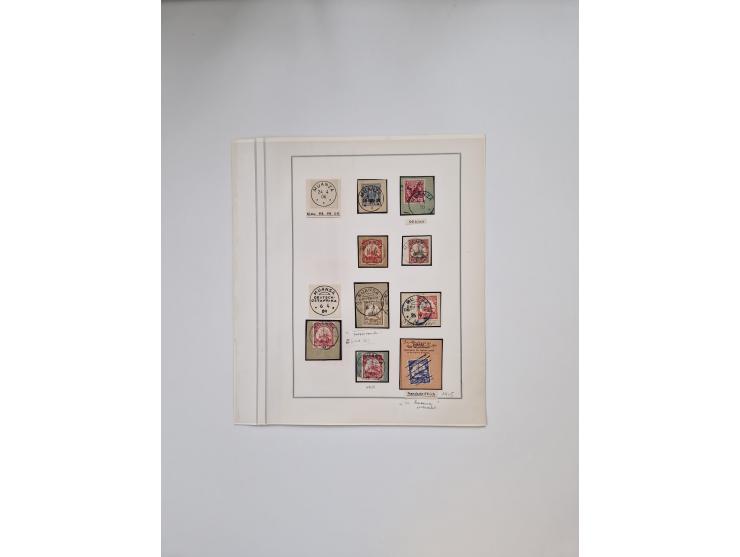 AMANI bis WUGIRI, Stempelsammlung auf Marken, Briefstücken und rund 65 Briefen und Karten, fast ausschließlich Bedarfspost, d