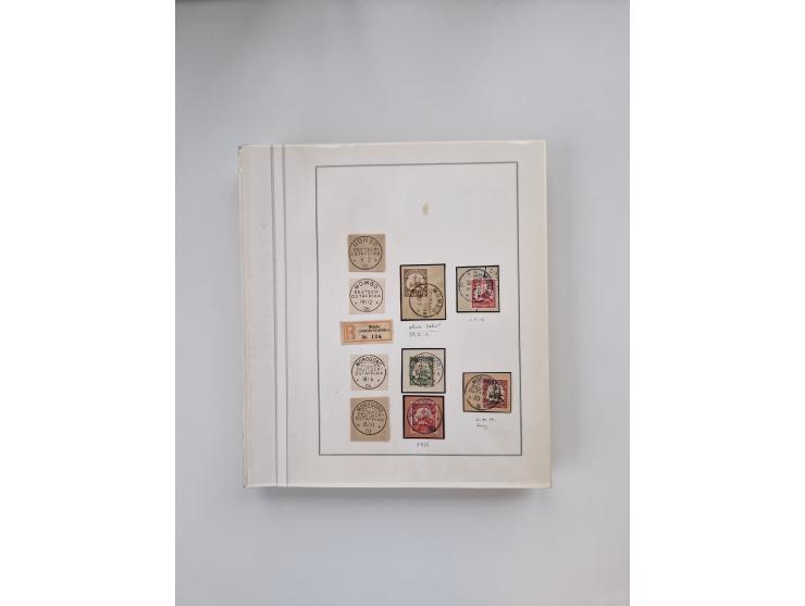 AMANI bis WUGIRI, Stempelsammlung auf Marken, Briefstücken und rund 65 Briefen und Karten, fast ausschließlich Bedarfspost, d