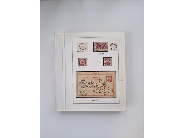 AMANI bis WUGIRI, Stempelsammlung auf Marken, Briefstücken und rund 65 Briefen und Karten, fast ausschließlich Bedarfspost, d