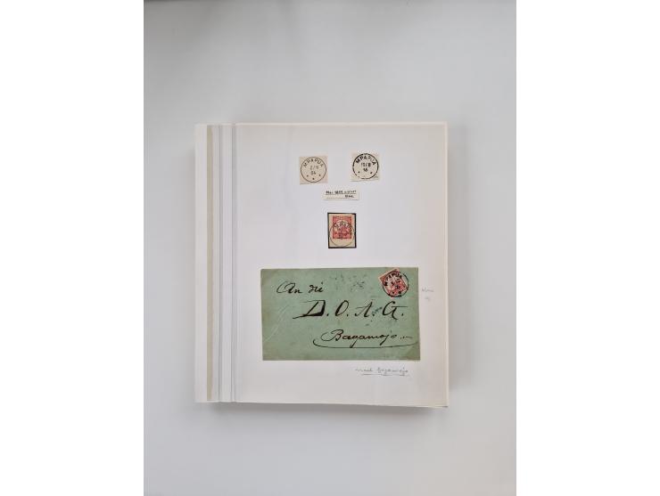 AMANI bis WUGIRI, Stempelsammlung auf Marken, Briefstücken und rund 65 Briefen und Karten, fast ausschließlich Bedarfspost, d