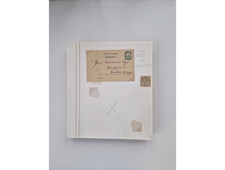 AMANI bis WUGIRI, Stempelsammlung auf Marken, Briefstücken und rund 65 Briefen und Karten, fast ausschließlich Bedarfspost, d