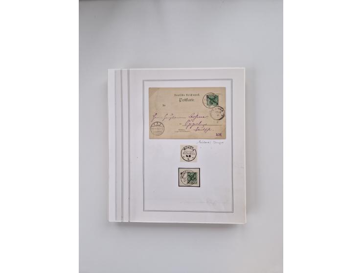 AMANI bis WUGIRI, Stempelsammlung auf Marken, Briefstücken und rund 65 Briefen und Karten, fast ausschließlich Bedarfspost, d