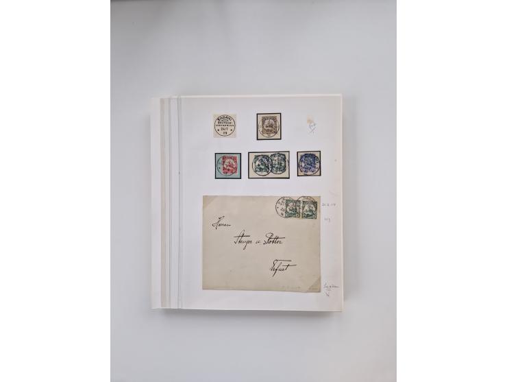 AMANI bis WUGIRI, Stempelsammlung auf Marken, Briefstücken und rund 65 Briefen und Karten, fast ausschließlich Bedarfspost, d