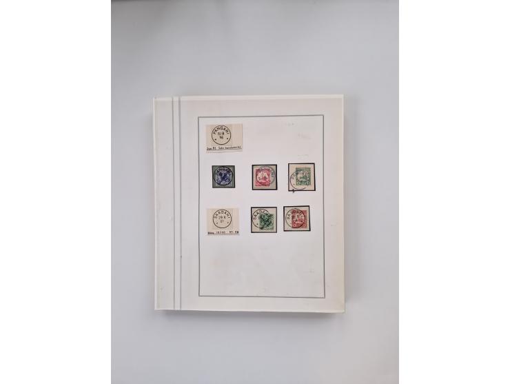 AMANI bis WUGIRI, Stempelsammlung auf Marken, Briefstücken und rund 65 Briefen und Karten, fast ausschließlich Bedarfspost, d