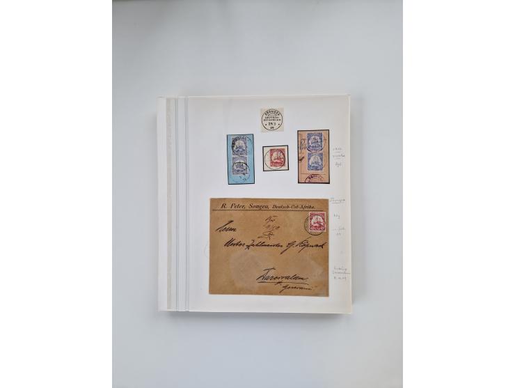 AMANI bis WUGIRI, Stempelsammlung auf Marken, Briefstücken und rund 65 Briefen und Karten, fast ausschließlich Bedarfspost, d