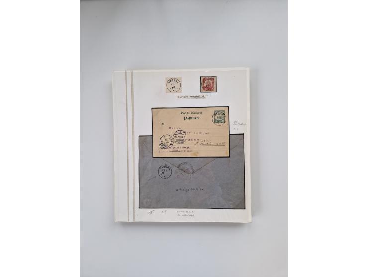 AMANI bis WUGIRI, Stempelsammlung auf Marken, Briefstücken und rund 65 Briefen und Karten, fast ausschließlich Bedarfspost, d