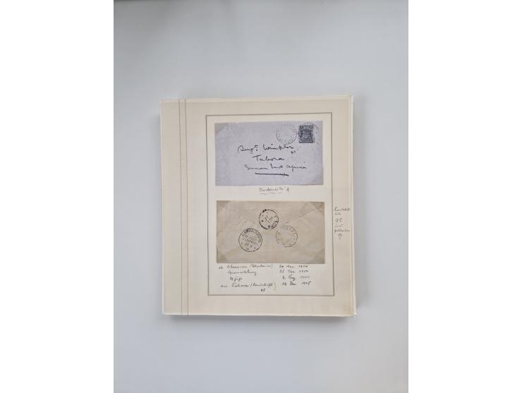 AMANI bis WUGIRI, Stempelsammlung auf Marken, Briefstücken und rund 65 Briefen und Karten, fast ausschließlich Bedarfspost, d