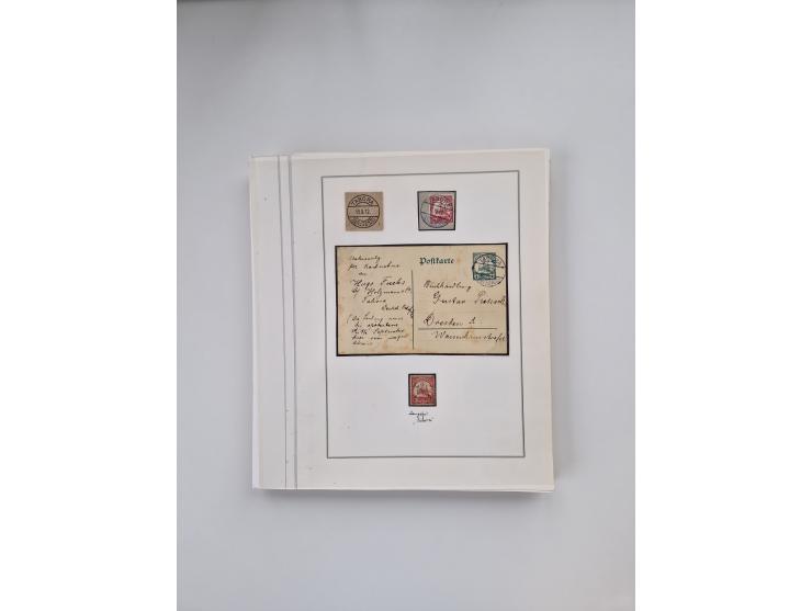 AMANI bis WUGIRI, Stempelsammlung auf Marken, Briefstücken und rund 65 Briefen und Karten, fast ausschließlich Bedarfspost, d