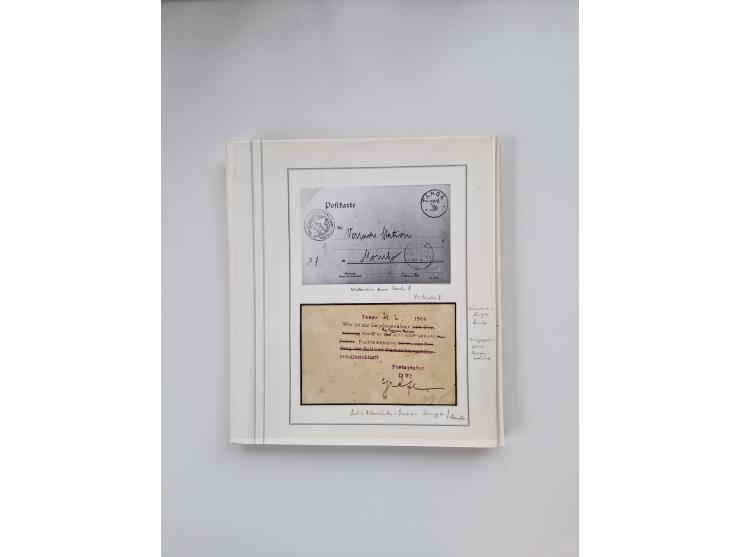 AMANI bis WUGIRI, Stempelsammlung auf Marken, Briefstücken und rund 65 Briefen und Karten, fast ausschließlich Bedarfspost, d