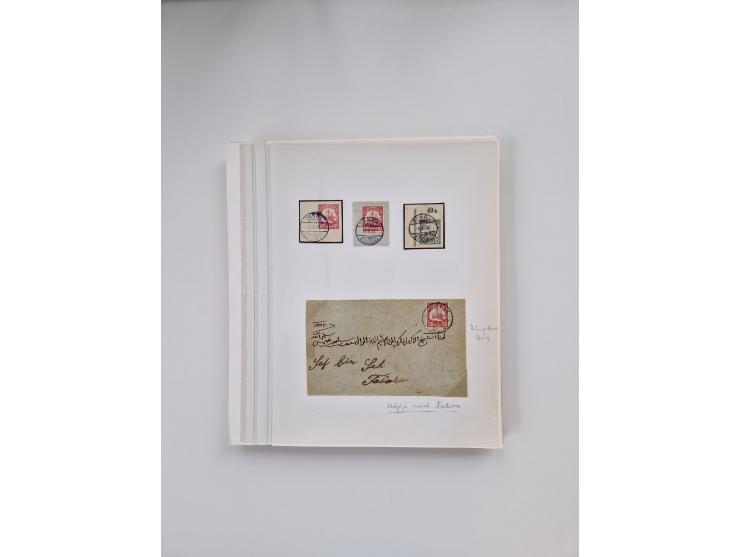 AMANI bis WUGIRI, Stempelsammlung auf Marken, Briefstücken und rund 65 Briefen und Karten, fast ausschließlich Bedarfspost, d