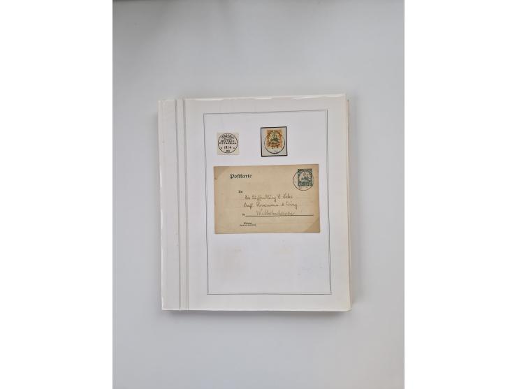 AMANI bis WUGIRI, Stempelsammlung auf Marken, Briefstücken und rund 65 Briefen und Karten, fast ausschließlich Bedarfspost, d