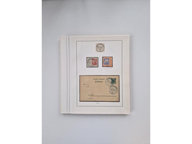 AMANI bis WUGIRI, Stempelsammlung auf Marken, Briefstücken und rund 65 Briefen und Karten, fast ausschließlich Bedarfspost, d