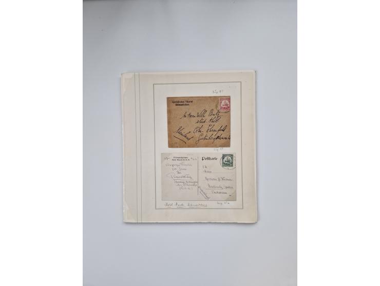 AMANI bis WUGIRI, Stempelsammlung auf Marken, Briefstücken und rund 65 Briefen und Karten, fast ausschließlich Bedarfspost, d