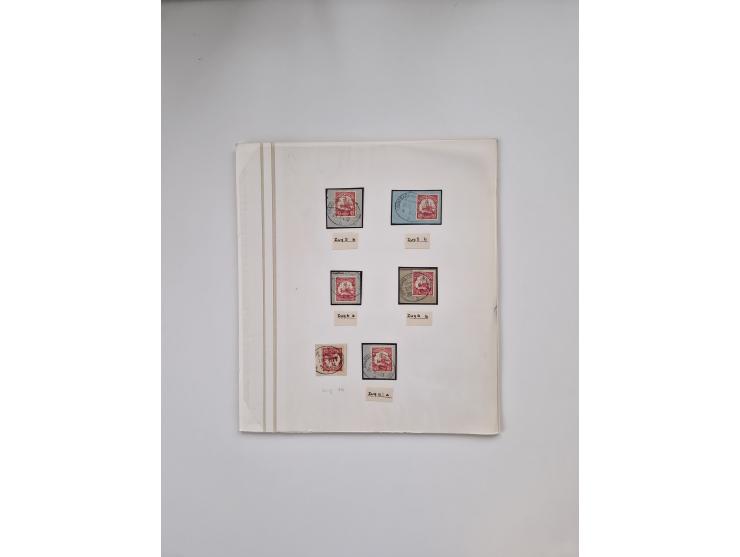 AMANI bis WUGIRI, Stempelsammlung auf Marken, Briefstücken und rund 65 Briefen und Karten, fast ausschließlich Bedarfspost, d