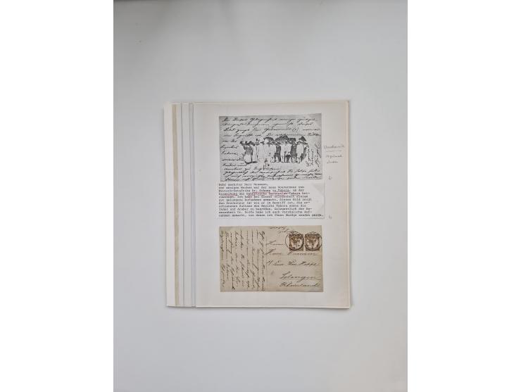 AMANI bis WUGIRI, Stempelsammlung auf Marken, Briefstücken und rund 65 Briefen und Karten, fast ausschließlich Bedarfspost, d