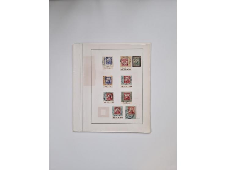 AMANI bis WUGIRI, Stempelsammlung auf Marken, Briefstücken und rund 65 Briefen und Karten, fast ausschließlich Bedarfspost, d