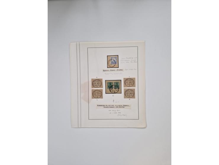 AMANI bis WUGIRI, Stempelsammlung auf Marken, Briefstücken und rund 65 Briefen und Karten, fast ausschließlich Bedarfspost, d