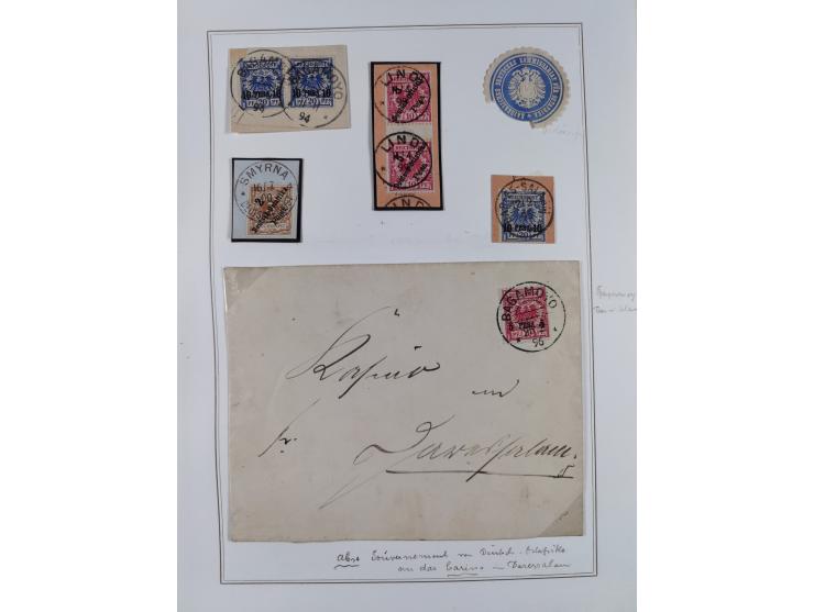 EIGENE AUSGABEN: 1893/1916, postfrische,ungebrauchte und gestempelte Sammlung mit Marken, Einheiten, Briefstücken und rund 30