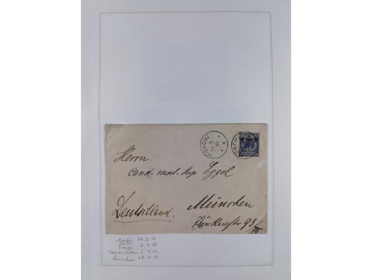EIGENE AUSGABEN: 1893/1916, postfrische,ungebrauchte und gestempelte Sammlung mit Marken, Einheiten, Briefstücken und rund 30