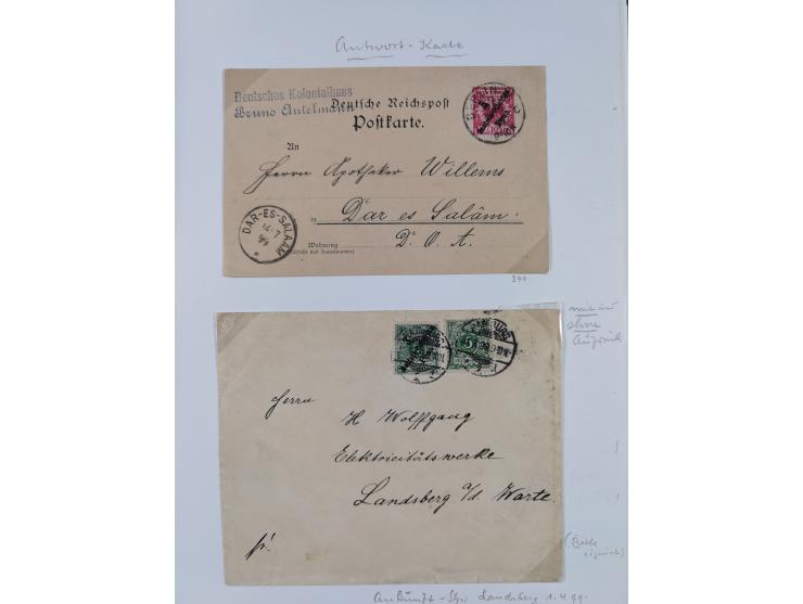 EIGENE AUSGABEN: 1893/1916, postfrische,ungebrauchte und gestempelte Sammlung mit Marken, Einheiten, Briefstücken und rund 30