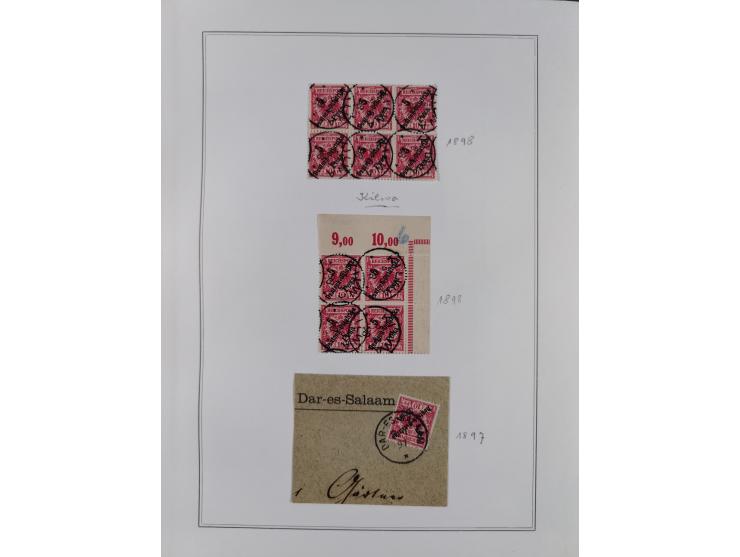 EIGENE AUSGABEN: 1893/1916, postfrische,ungebrauchte und gestempelte Sammlung mit Marken, Einheiten, Briefstücken und rund 30