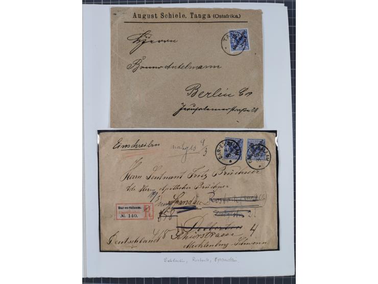 EIGENE AUSGABEN: 1893/1916, postfrische,ungebrauchte und gestempelte Sammlung mit Marken, Einheiten, Briefstücken und rund 30