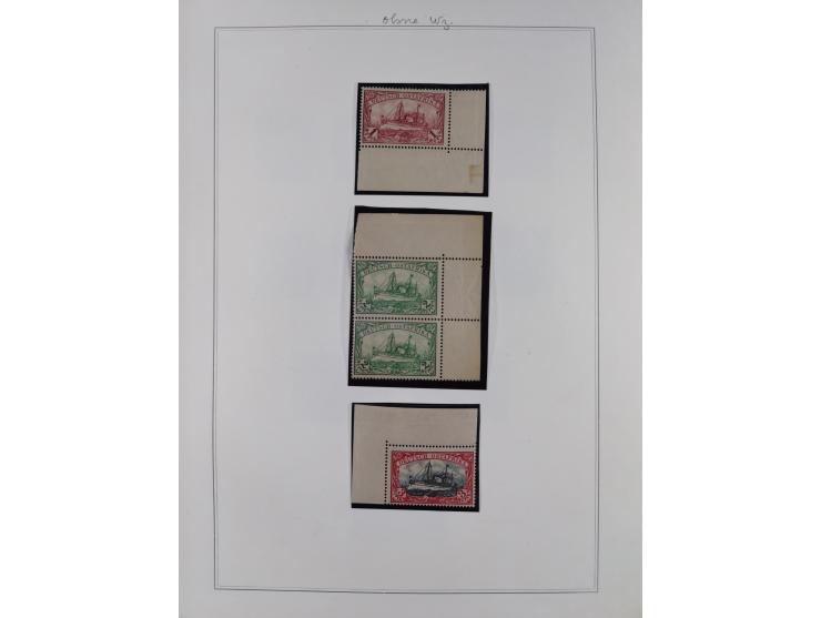 EIGENE AUSGABEN: 1893/1916, postfrische,ungebrauchte und gestempelte Sammlung mit Marken, Einheiten, Briefstücken und rund 30