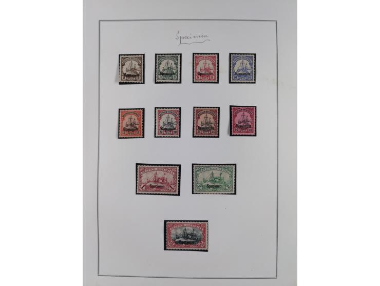 EIGENE AUSGABEN: 1893/1916, postfrische,ungebrauchte und gestempelte Sammlung mit Marken, Einheiten, Briefstücken und rund 30