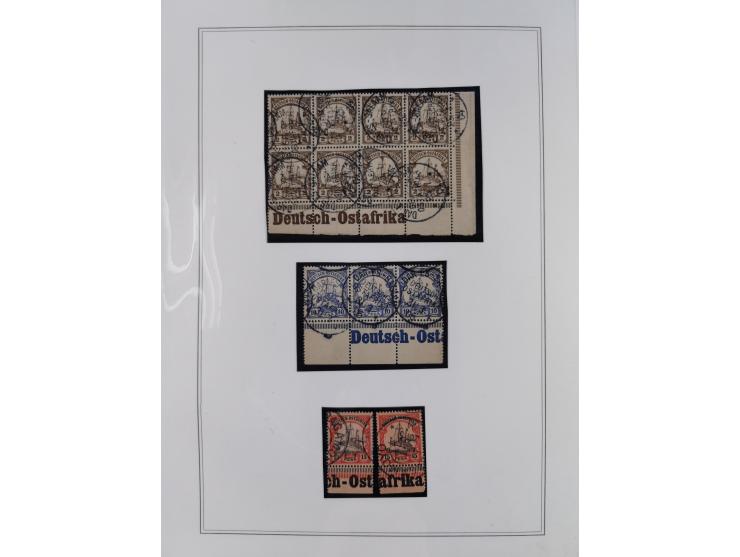 EIGENE AUSGABEN: 1893/1916, postfrische,ungebrauchte und gestempelte Sammlung mit Marken, Einheiten, Briefstücken und rund 30
