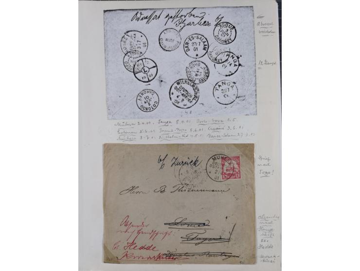 EIGENE AUSGABEN: 1893/1916, postfrische,ungebrauchte und gestempelte Sammlung mit Marken, Einheiten, Briefstücken und rund 30