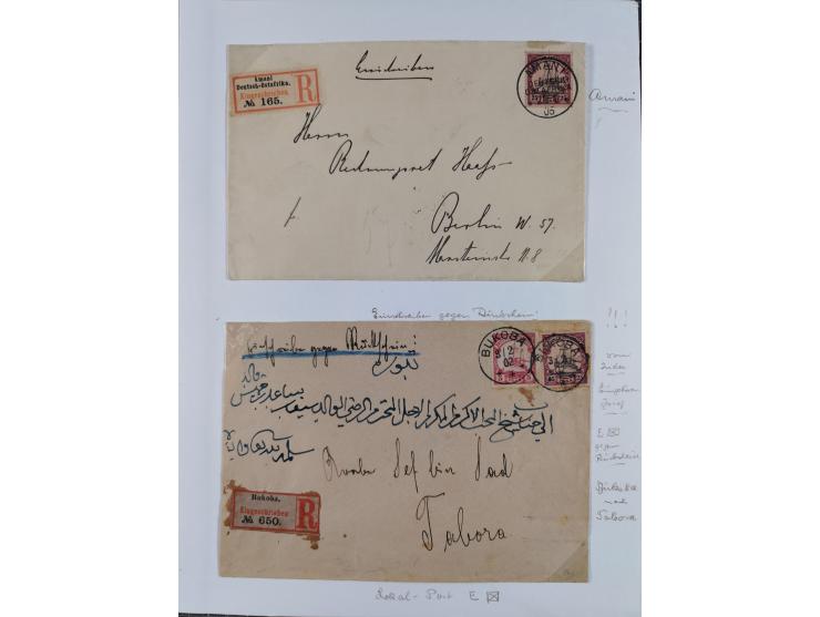 EIGENE AUSGABEN: 1893/1916, postfrische,ungebrauchte und gestempelte Sammlung mit Marken, Einheiten, Briefstücken und rund 30