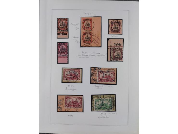 EIGENE AUSGABEN: 1893/1916, postfrische,ungebrauchte und gestempelte Sammlung mit Marken, Einheiten, Briefstücken und rund 30