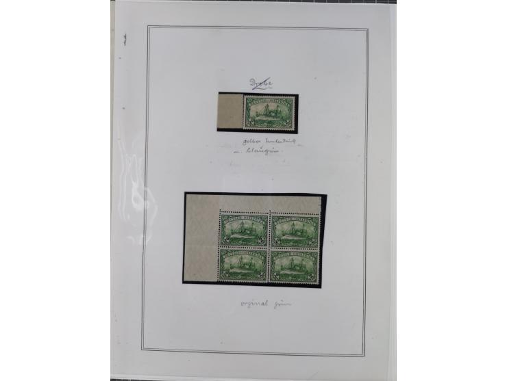 EIGENE AUSGABEN: 1893/1916, postfrische,ungebrauchte und gestempelte Sammlung mit Marken, Einheiten, Briefstücken und rund 30