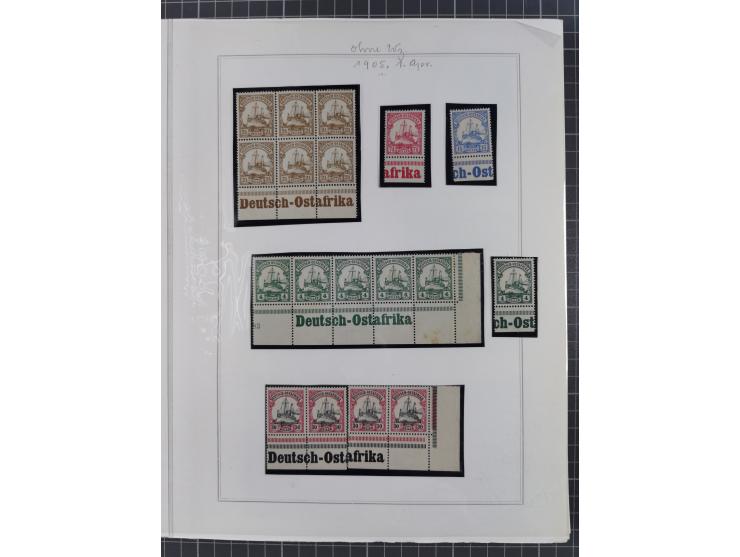 EIGENE AUSGABEN: 1893/1916, postfrische,ungebrauchte und gestempelte Sammlung mit Marken, Einheiten, Briefstücken und rund 30